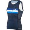 Louis Garneau Men's Vent Sleeveless Tri Top (Small, Blue/White) view 3