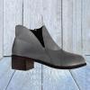 Ctreela Vintage Cutout Ankle Boots for Women Chunky Stacked Western Boot Slip on Short Boots Dressy Casual Wedges Booties view 3