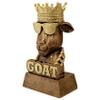 Crown Awards G.O.A.T. Sculpture Trophy, 7" Customizable Award - Add Your Own Engraving view 2