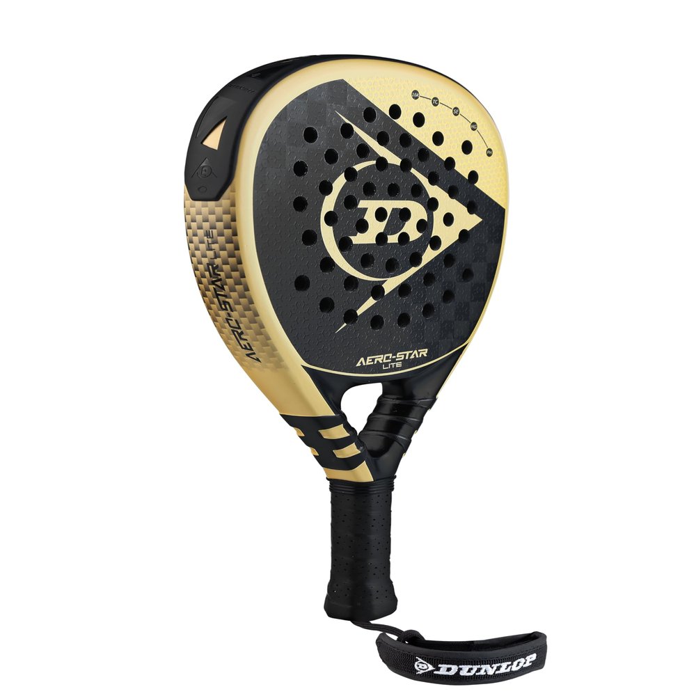 Dunlop Sports Aero-Star Lite Padel Racket, Black/Gold