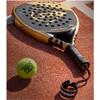 Dunlop Sports Aero-Star Lite Padel Racket, Black/Gold view 2