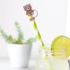 Cute Bear Straw Cover for Stanley Cup, Silicone Straw Topper for Stanley Cup 30&40oz with Tumblers, 10mm 0.4in Lid Accessories for Stanley Straws (2 Bear) view 4