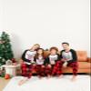 Onancehim Christmas Pajamas Set for Family, Funny Matching Christmas Elements Printed Pjs Sets for Adults Women Men Holiday Xmas Pajama Lounge Sleepwear Pj Set for Couple(Youth,6-8T,White) view 2