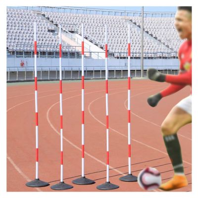 YXXSDP Agility Training Equipment - 1.2 1.5 1.8 M Soccer Agility Poles Set/Speed Training Equipment, for Outdoor Sports and Fitness, with Rubber Base (Size : 1.2m/47.2inch)
