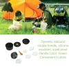Camping Cooking Set,Outdoor Cookware Set, Aluminium Oxide with Accessories Pans Pot Mess Kit for 1 To 3 People Camping, Portable and Lightweight Camping Accessories for Outdoor Camping Hiking Picnic view 2