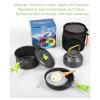 Camping Cooking Set,Outdoor Cookware Set, Aluminium Oxide with Accessories Pans Pot Mess Kit for 1 To 3 People Camping, Portable and Lightweight Camping Accessories for Outdoor Camping Hiking Picnic view 3