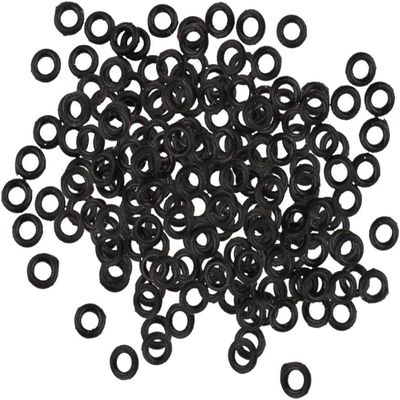 200Pcs Aluminium Alloy Shafts Stem Rubber Grip O Rings Securing