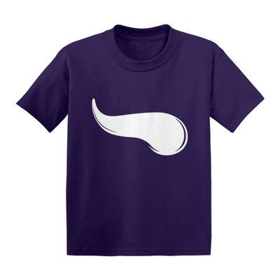 Viking Horn - Sports Football Team Infant/Toddler Cotton Jersey T-Shirt (Purple, 4T)
