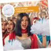 BESPORTBLE 4pcs Compact Pom Poms Easy-use Handle Cheerleading for Outdoor Sports Events view 2