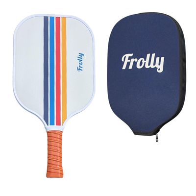 Pickleball Paddle - Fiberglass Honeycomb Core - Single Pickle Ball Racket - USAPA Standards - Indoor Outdoor Pickleball Paddle for Adults - Includes Paddle Cover