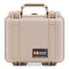 Pelican Protector 1200 Case by ColorCase - Desert Tan - Small Size Waterproof Case (Case Only) - Desert Tan Latches view 3