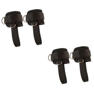 Sosoport 4pcs Gym Cable Attachment Fitness Ankle Strap Tool for Leg Stretching Hip Abduction Cable Kickback Ankle Straps