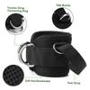 Sosoport 4pcs Gym Cable Attachment Fitness Ankle Strap Tool for Leg Stretching Hip Abduction Cable Kickback Ankle Straps view 4