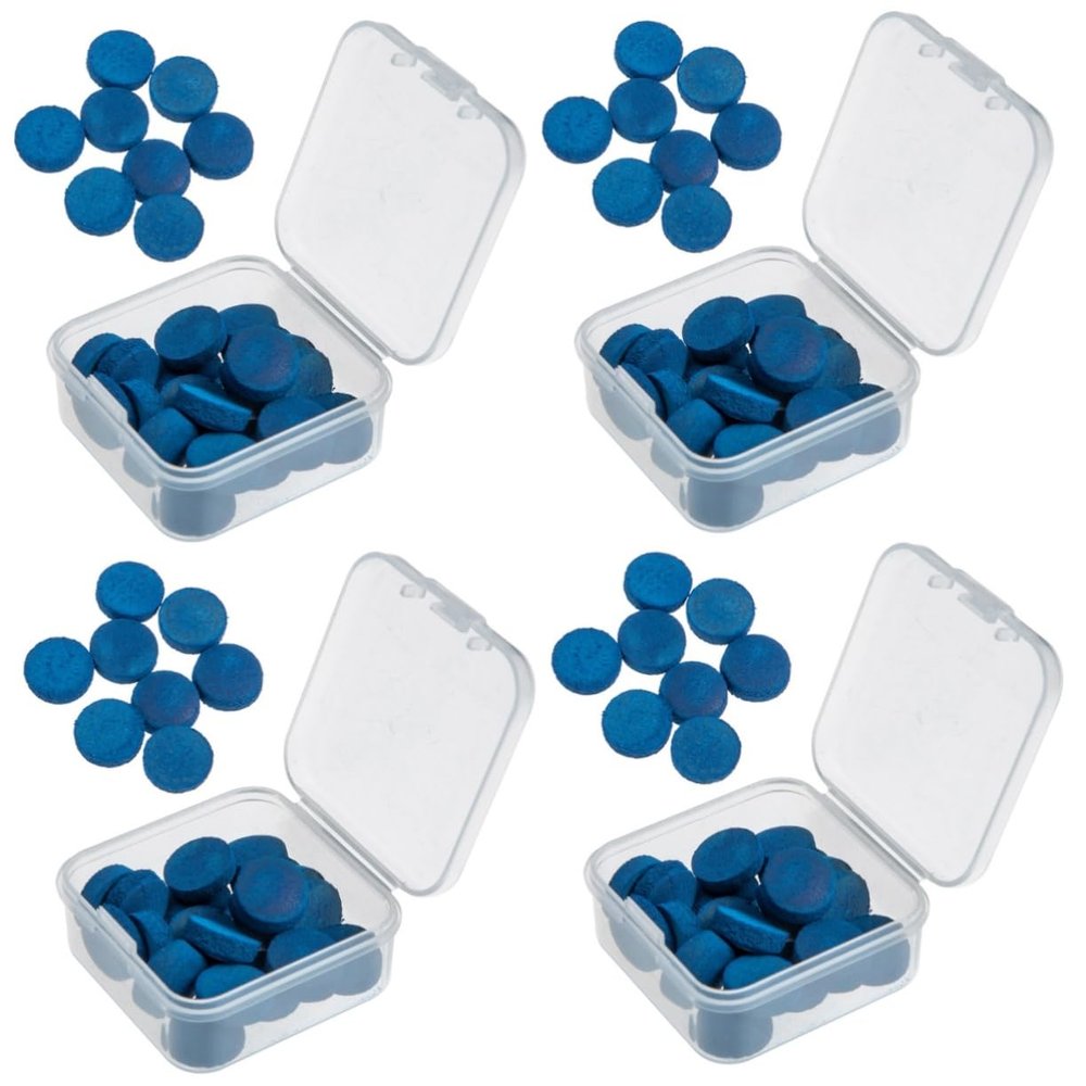 VANZACK 120pcs Replaceable Pool Cue Tips Billiard Cue Tips Portable Billiard Accessories