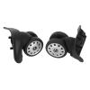 2PCS Suitcase Universal Whee, Silent Row Replacement Luggage Caster with Large Multi Holes, Suitcase Wheel Set for Repair and Replacement view 1