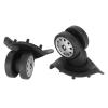 2PCS Suitcase Universal Whee, Silent Row Replacement Luggage Caster with Large Multi Holes, Suitcase Wheel Set for Repair and Replacement view 3