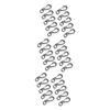 Sosoport 30pcs Mini Carabiner Clip Keychain Hook for Backpack Spring Locking Design for Outdoor Activities Hiking Camping and Everyday Use Silver view 1