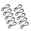 Sosoport 30pcs Mini Carabiner Clip Keychain Hook for Backpack Spring Locking Design for Outdoor Activities Hiking Camping and Everyday Use Silver view 2