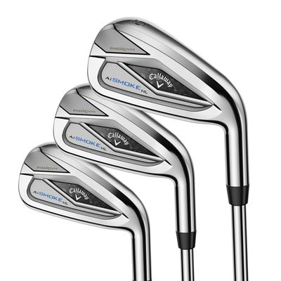 Callaway Paradym AI Smoke HL Iron Sets, Left Handed, 4-PW,AW, Graphite, 5.5, Standard