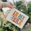 CANARY ROAD Retro Pickleball Makeup Bag Cosmetic Zipper Pouch Accessory Birthday Friend College Going Away view 2