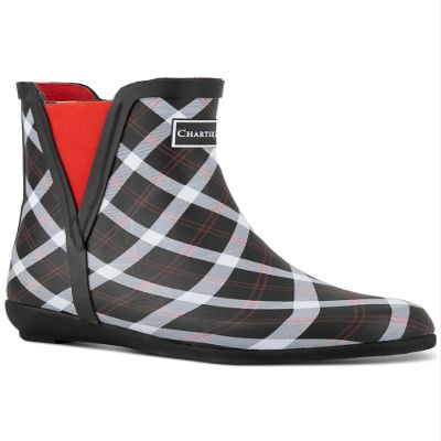 Charter Club Damask Womens Cloudburst Outdoor Stretch Rain Boots, B/W, 9 Medium (B,M)
