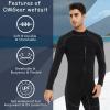 OMGear Wetsuit for Women 3mm Neoprene Dive Wet Suit for Cold Water Full Body Thermal Swimsuit for Adults Snorkel Suit for Scuba Diving Swimming Surfing(menGrey72,S) view 4