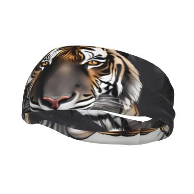Tiger at Rest Sports Headband for Both Men and Women, Suitable for Running, Yoga, Basketball, Elastic Moisture Band.