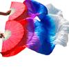 Adhdyuud Belly Dance Silk Fan Long Silk Fans 1 Pair Handmade Gradient Color Practice Dancing Fans Belly Dancing Fan 2XL-250x90Real Silk view 4