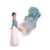 Adhdyuud Belly Dance Silk Veils Pair Light Weight Colorful Flowy Bamboo Folding Fan Bellydance Show Props 180Cm AP15 180cmX90cm-Hot Sell view 3