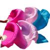 Adhdyuud Belly Dance Fan Silk Veils 1Pc Left Hand+1Pc Right Hand Bamboo Handmade Dyed Performance Practice Dancing Fans Belly Dance Fans10 M-150x90cm Real Silk view 1