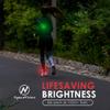 LED Safety Light (2 Pack) - Clip On Strobe/Running Lights for Runners, Dog, Bike, Walking, Boat, Kayak, Stroller and More - High Visibility Accessories for Your Reflective Gear, Bicycle view 4