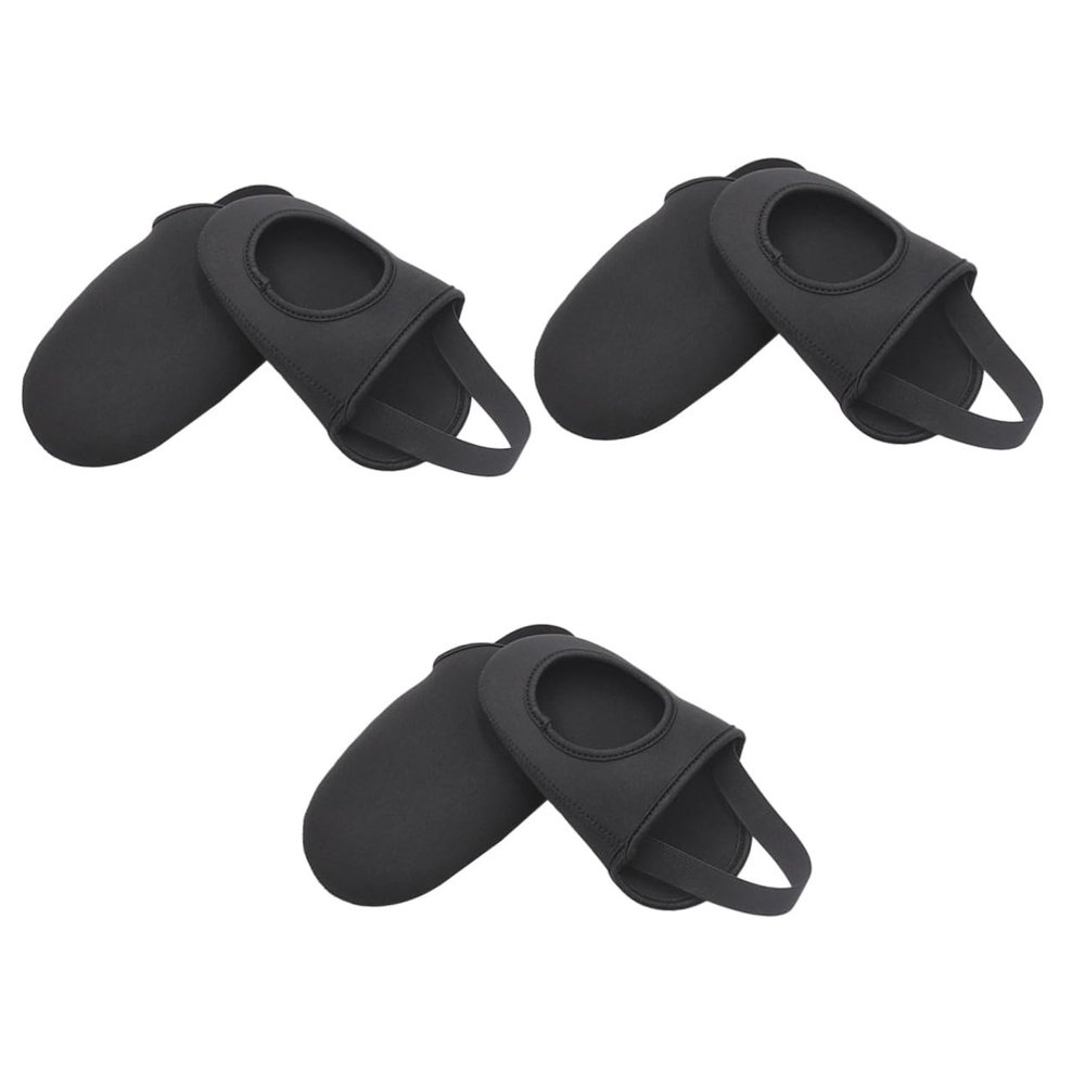 Sosoport 3pairs Winter Shoes Cover for Riding Cycling Shoe Covers Windproof Non-Slip Outdoor Accessory for Bike Riding