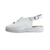 24 Hour Comfort Rosanna (2706) Women's Wide Width Low-Heel Leather Sandals White 8.5 view 3