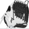 Easton | PROFESSIONAL COLLECTION SIGNAUTRE SERIES Fastpitch Softball Glove | Haylie McCleney Model | 12.75" | Modified Trap-Eze Web | Left Hand Throw | White / Black view 2