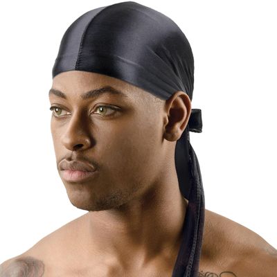 TITAN Tea Tree & Coconut Treatment Silky DU RAG Headband, 1PC Black Color