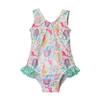 Flap Happy Girls' UPF 50+ Delaney Hip Ruffle Swimsuit, Mermaid Bliss view 1