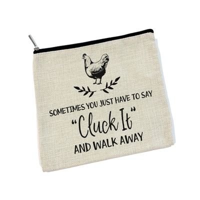 CANARY ROAD Funny Chicken Makeup Bag Cosmetic Zipper Pouch Accessory Birthday Friend College Going Away