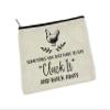 CANARY ROAD Funny Chicken Makeup Bag Cosmetic Zipper Pouch Accessory Birthday Friend College Going Away view 1