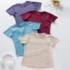 Girls 4 Pack Athletic T-Shirts, Short Sleeve Dry Fit Performance Workout Tops, Active Tees for Kids & Teens (Set 5, Youth X-Small) view 4