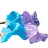Adhdyuud Belly Dance 1 Pair Silk Veils Classic Size Fan Veil Dancer Preformance Props Bellydance Silk Fans6 M-150cm-90cm view 1