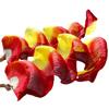 Adhdyuud Silk Belly Dance Silk Fan Veil Folding Fan Veils Stage Show Props Tie-Dyed Fan Hand Made Dyed Fans Belly Dance Fan2 M-150x90cm Real Silk view 4