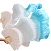 Adhdyuud Silk Belly Dance Fan Dance Silk Veils Left+Right White+Turquoise+Royal Blue White Turquoise XL-230cm-1pair(2pcs) view 1