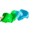 Adhdyuud 1Pair/1Pc Silk Belly Dance Veil Fans Handmade Dyed Performance Long Belly Dancing Silk Fans 8 1pc Right hand-120cm view 1