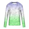 deals of the day Long Sleeve Tee Shirts for Men Graphic Marble Print Casual Pullover Big and Tall Crewneck Sweatshirts Sports Tees button down shirt men Multicolor S view 3