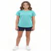 4 Pack: Youth Girls Athletic Shirts, Short Sleeve Dry Fit Apparel Tech Tshirts, Sports Activewear for Kids Teens (Set 5, Youth Small) view 4