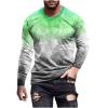 Amazon Outlet Sales Clearance Today Long Sleeve Tee Shirts for Men Graphic Marble Print Casual Pullover Big and Tall Crewneck Sweatshirts Sports Tees Workout Shirts Mint Green 4X view 1