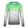 Amazon Outlet Sales Clearance Today Long Sleeve Tee Shirts for Men Graphic Marble Print Casual Pullover Big and Tall Crewneck Sweatshirts Sports Tees Workout Shirts Mint Green 4X view 3