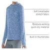 3 Pack Athletic Girls Long Sleeve Shirts with Thumb Holes, Workout Hoodies for Kids, Hooded Shirt Pullover Tops (Set 3, Medium) view 4