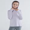 3 Pack Athletic Girls Long Sleeve Shirts with Thumb Holes, Workout Hoodies for Kids, Hooded Shirt Pullover Tops (Set 4, Small) view 2