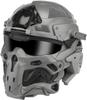 Tactical Airsoft Paintball Helmet, Full-Covered Face Protective Helmet, with HD Earphone, Visor, Anti-Fog Fan and Night Vision Device Bracket, for Halloween OutdoorCS Cosplay view 2